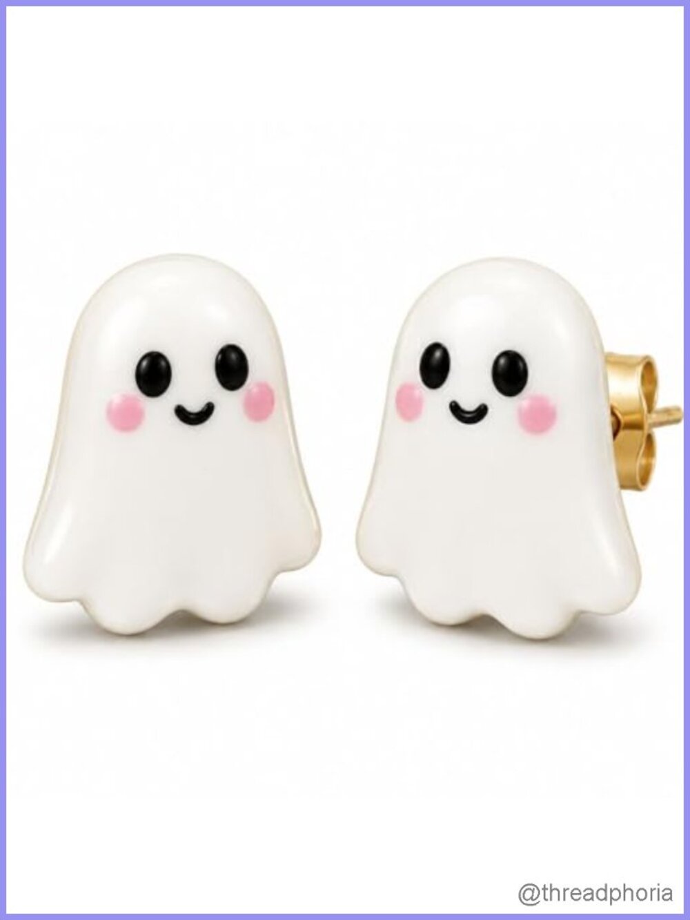 Ghost Stud Earrings Glow in the Dark Halloween Jewelry Women